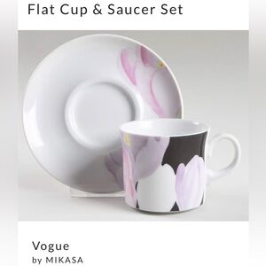 Mikasa Vogue Floral Cup and Saucer Set